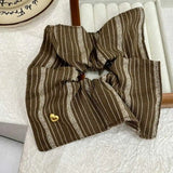 Retro Striped Square Headband