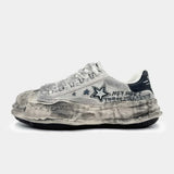 Retro Hand-Painted Graffiti Punk School Sneakers