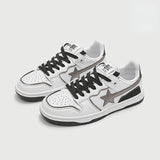 School Retro Multicolor Star Sneakers for Couples