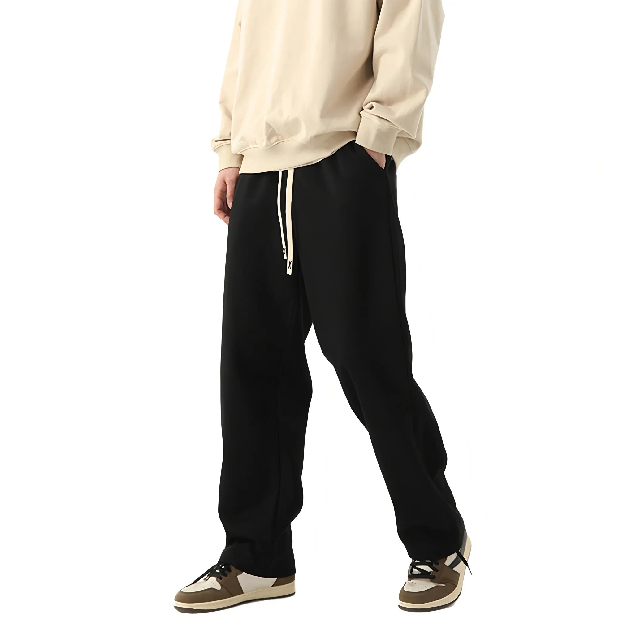 Lockere, atmungsaktive, weite Jogginghose