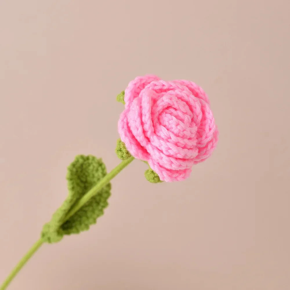 Single Bouquet Hand-Knitted Crochet Flower