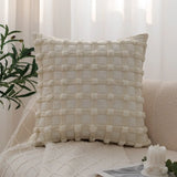 Soft Decorative Cover Plaid Throw Pillow Cover