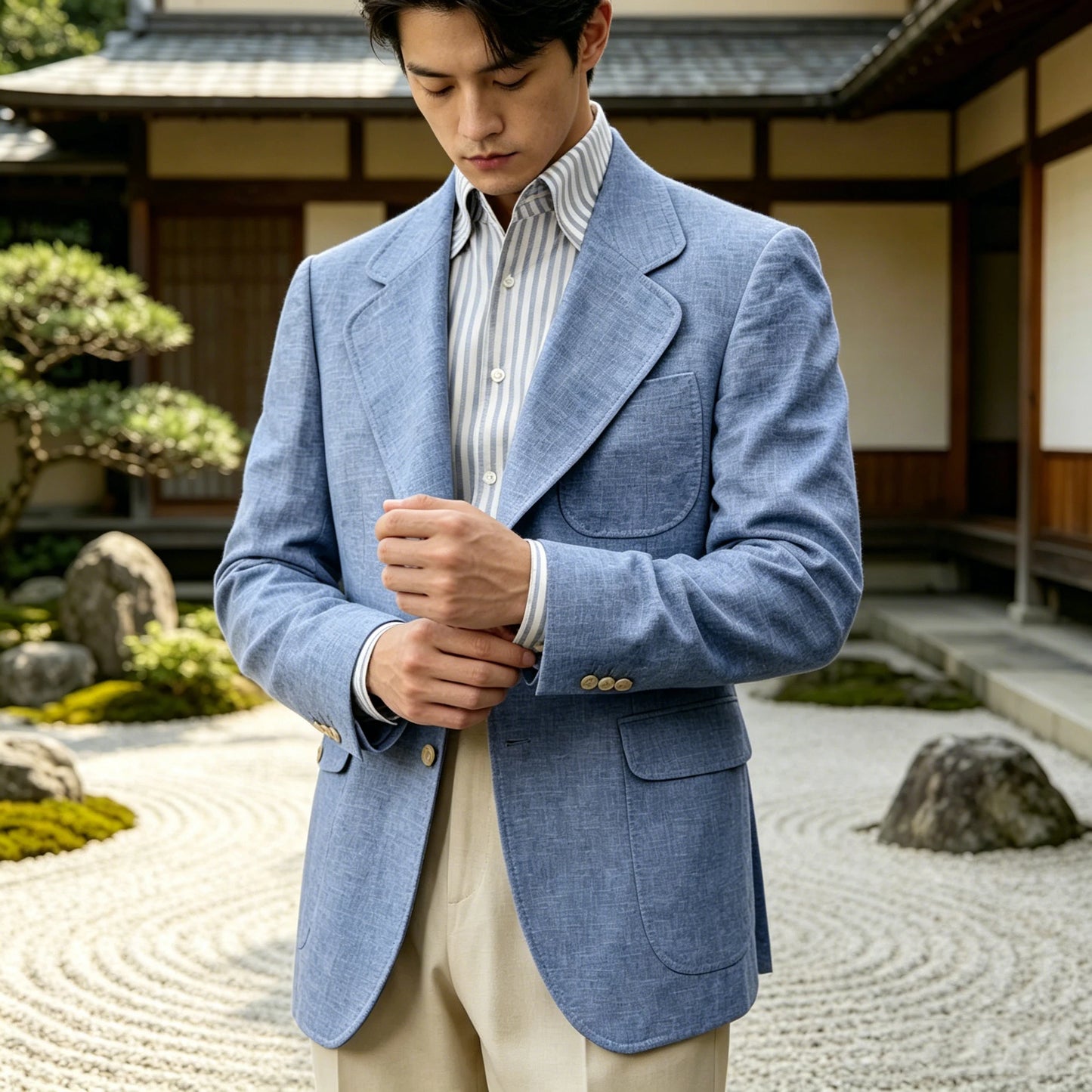 Men's Linen Casual Blazer
