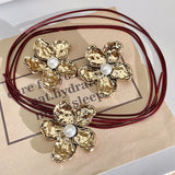 Collares Vintage de Flores de Metal