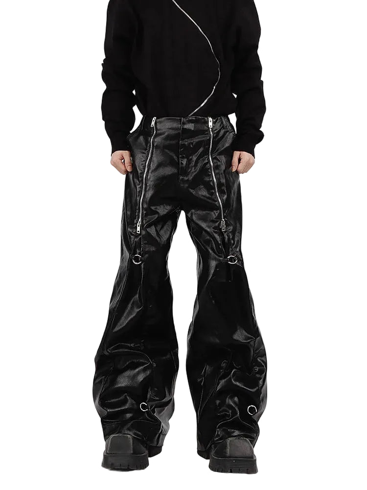 Y2K Cyber Parachute Pants