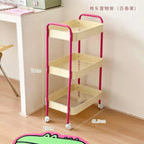 Pink 3-Layer Storage Shelf