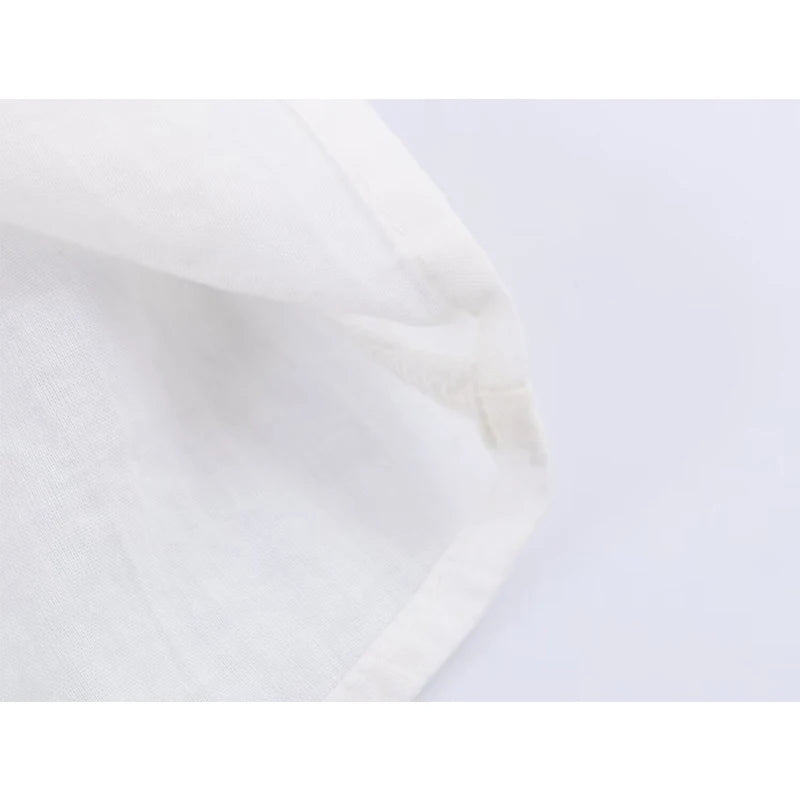 Romantic Honeycomb Smocked White Blouse