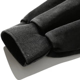 Lightning Washed Retro Black Washed Kapuzenpullover