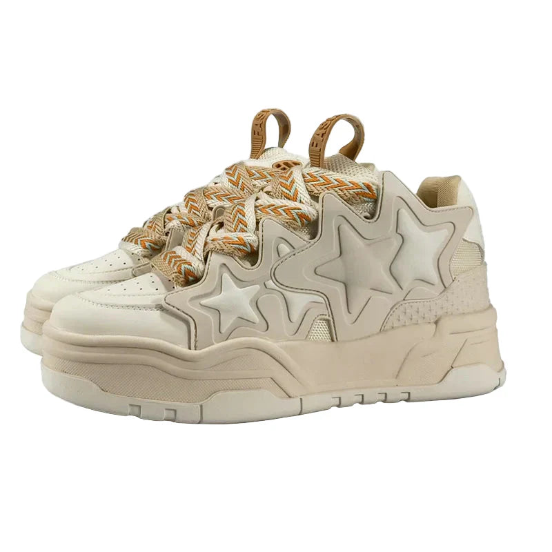 Star Retro Platform School Sneakers