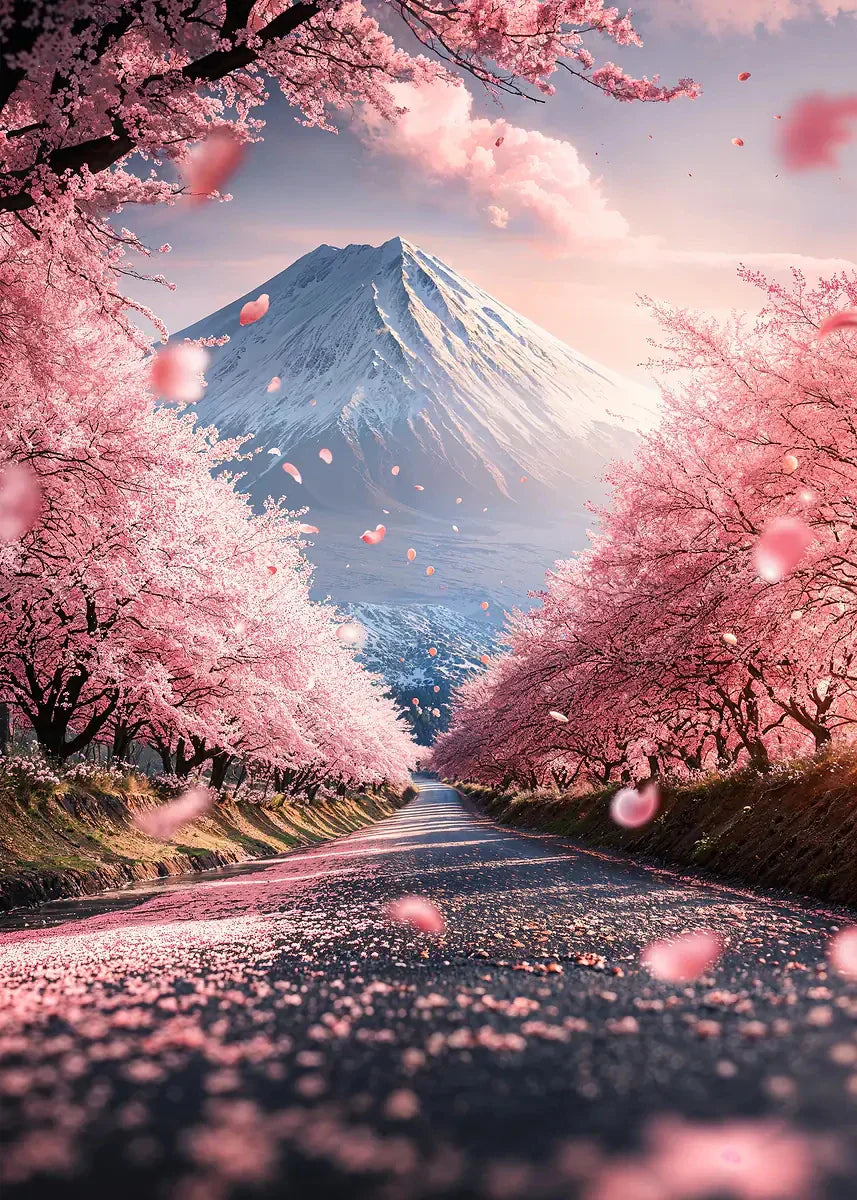 Japanese Cherry Blossoms Poster
