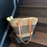 Large Basket Shape Shoulder Bag