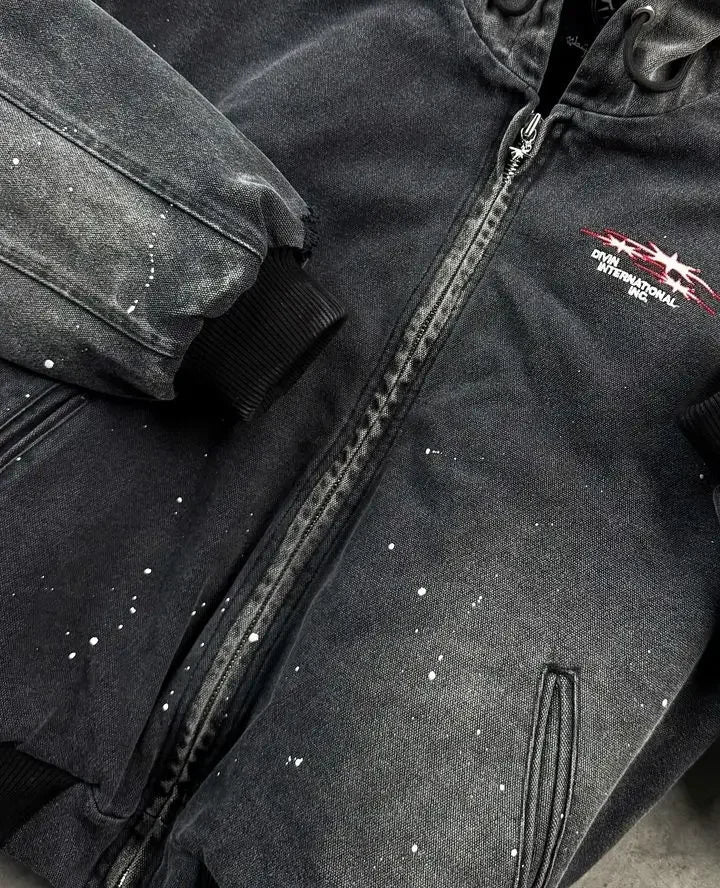 Gothic Zip Oversized Hoodie