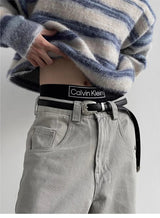 Herbstlich graue weite Hose