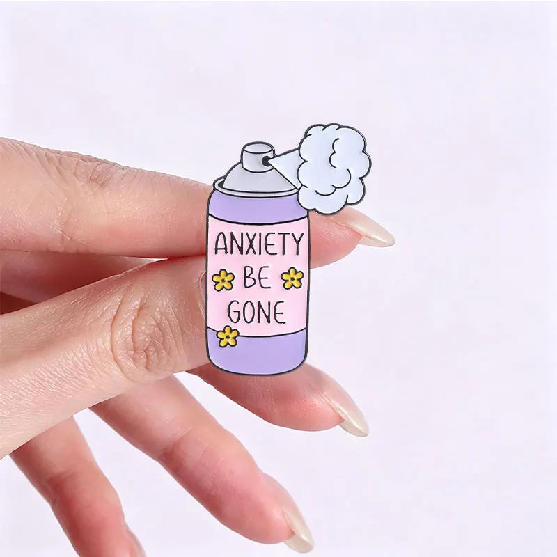 Anti-Drama Spray Enamel Pins