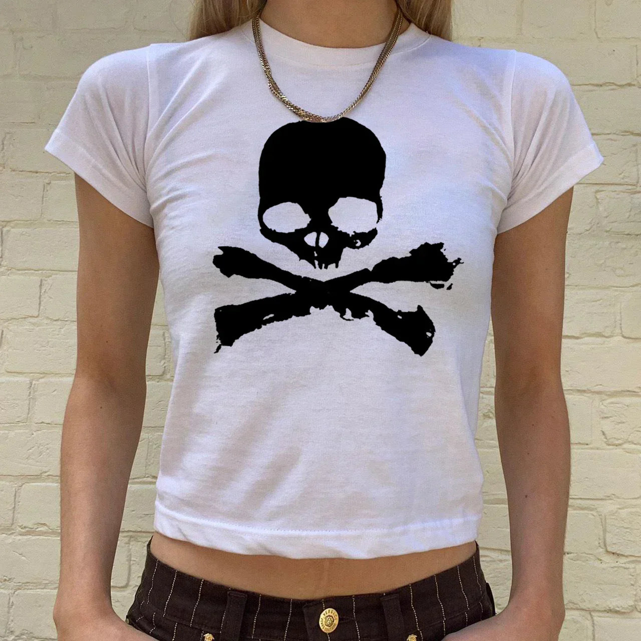 Y2K Gothic Skull Vintage Grunge Graphic T-Shirt