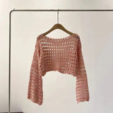 Crochet Fishnet Crop Top
