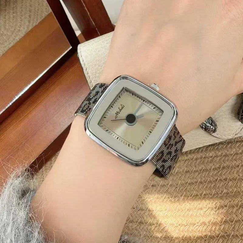 Leopard Print Strap Women's Watch