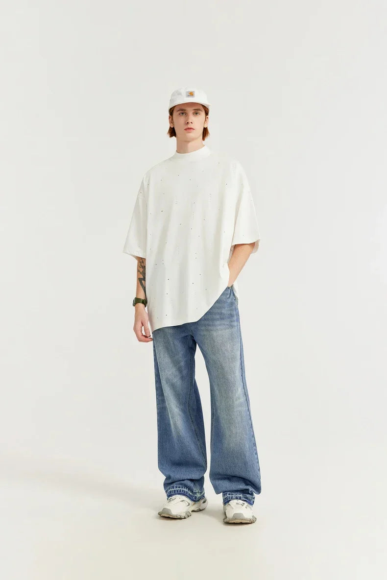 Vintage Washed Denim Jeans
