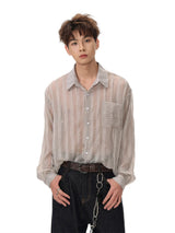 Retro Fleeced Plaid Long Sleeve Shirt