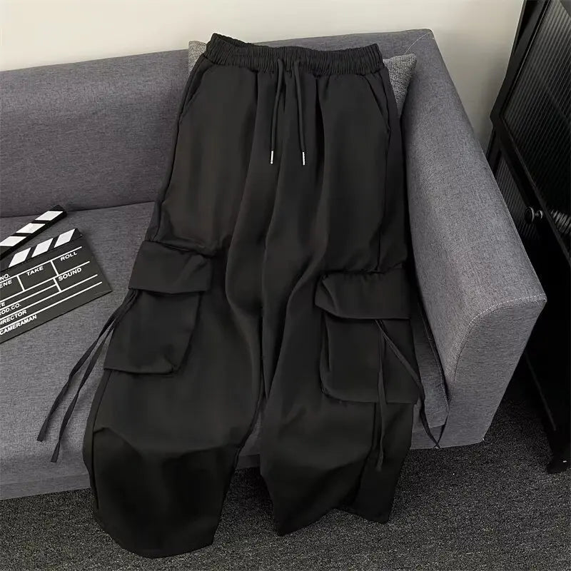 Oversized High Street Parachute Cargo Pants