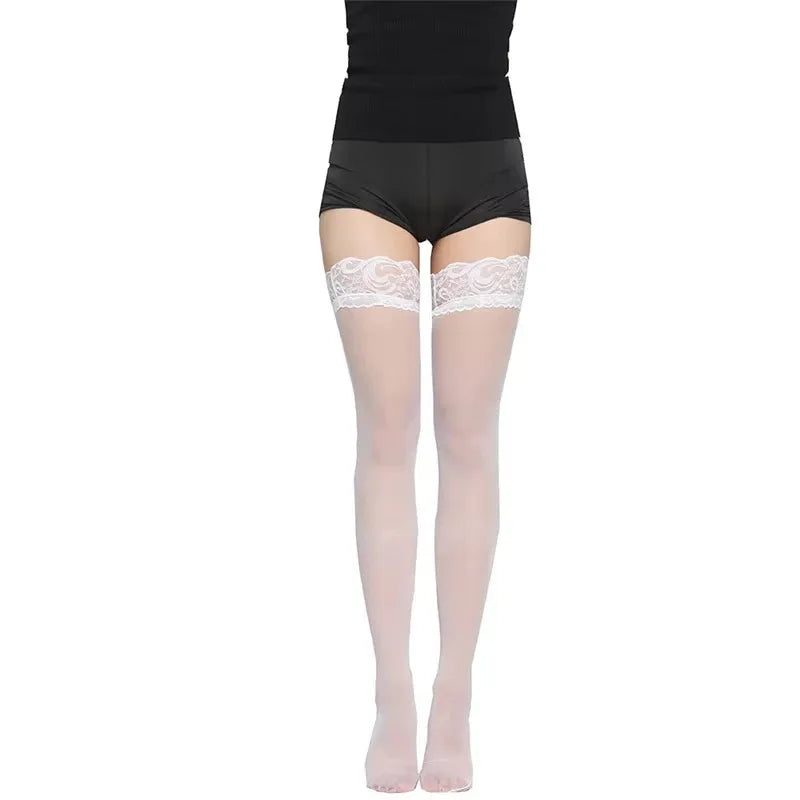 Strümpfe Sexy Spitze für Damen Sommerstrümpfe JK Mädchensocken Eng Atmungsaktive Strümpfe Modisch Vielseitiger Stil Schwarz Weiß Rot