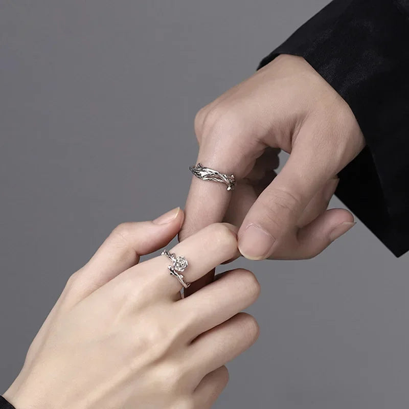 Rose Thorn Stainless Steel Ring
