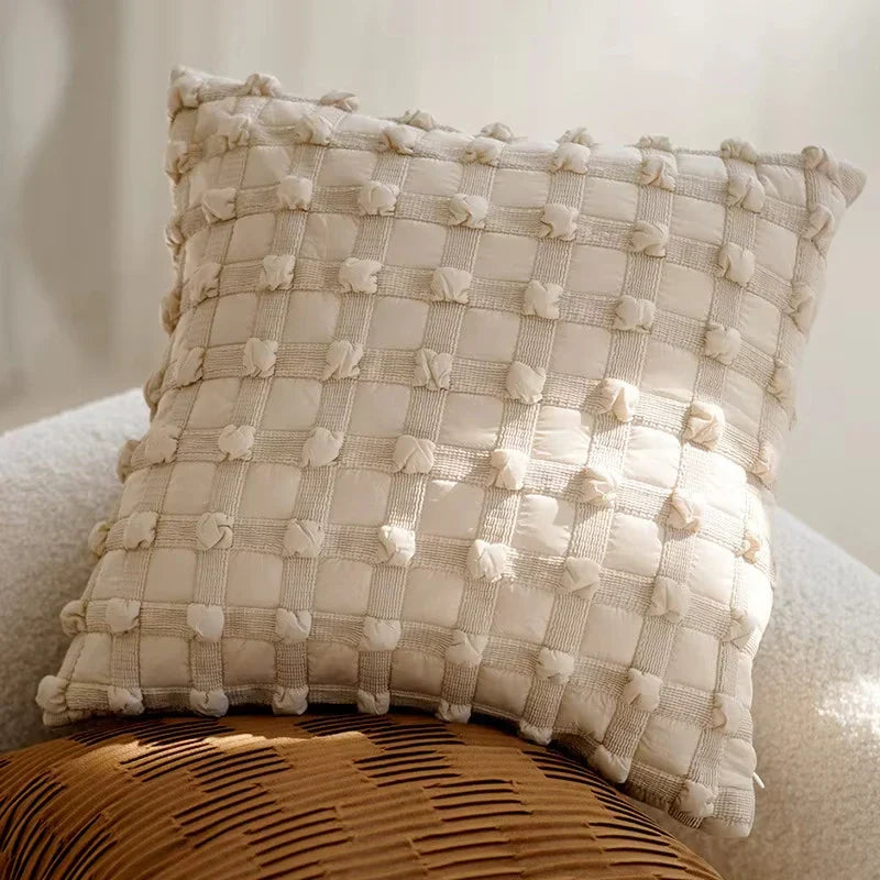 Light Luxury Throw Brown Pillow Cover
