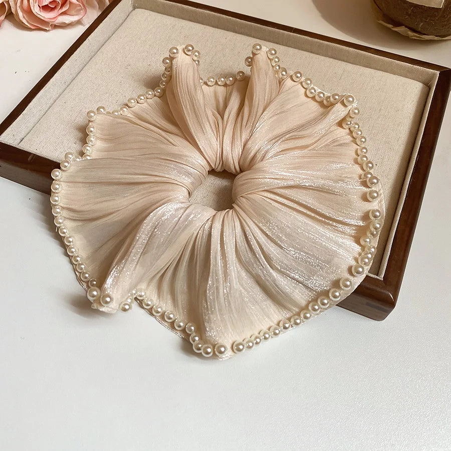 Double Layered Flower Lace Hair Tie