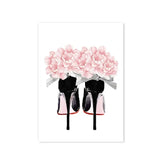 Perfume And High Heel Makeup Poster