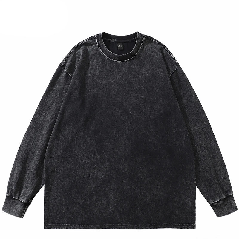 Plain Long-sleeved Blank T-shirt