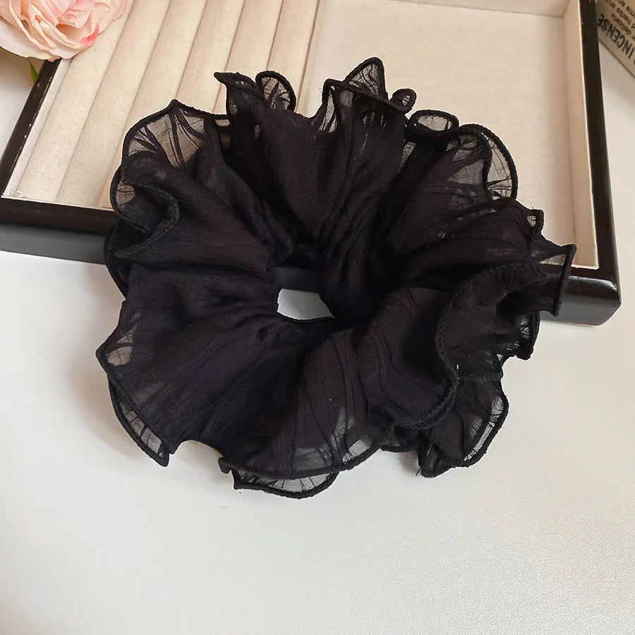 Double Layered Flower Lace Hair Tie