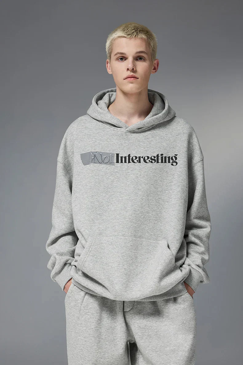 Vintage Interesting Letter Print Hoodie