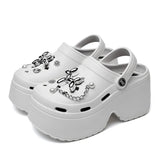 Cyberpunk Women's Shiny Platform Crocs