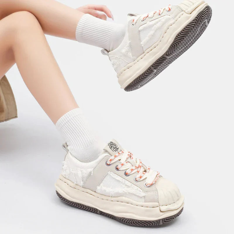 Colorful Retro Punk Skater School Sneakers