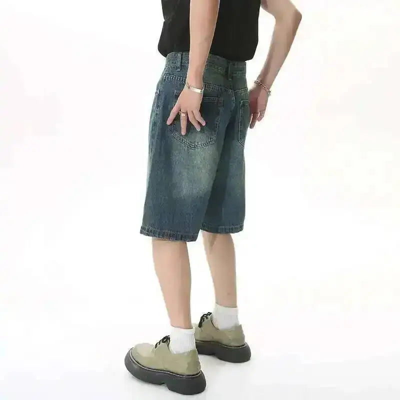 Y2K Gray Denim Shorts
