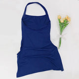 Baddie Solid Color Metal Buckle Mini Dress