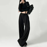 Corporate Girl High Waist Baggy Pants