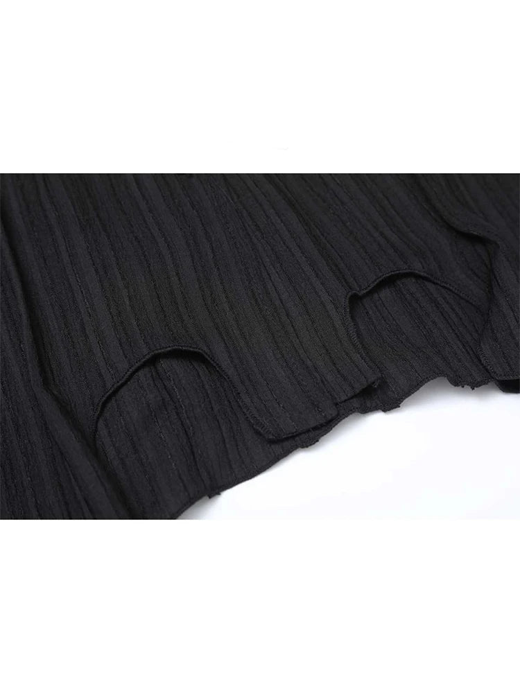 Women Shirt Vintage Black Long Sleeve Dark Blouse