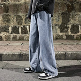 Solid Color Straight Leg Jeans