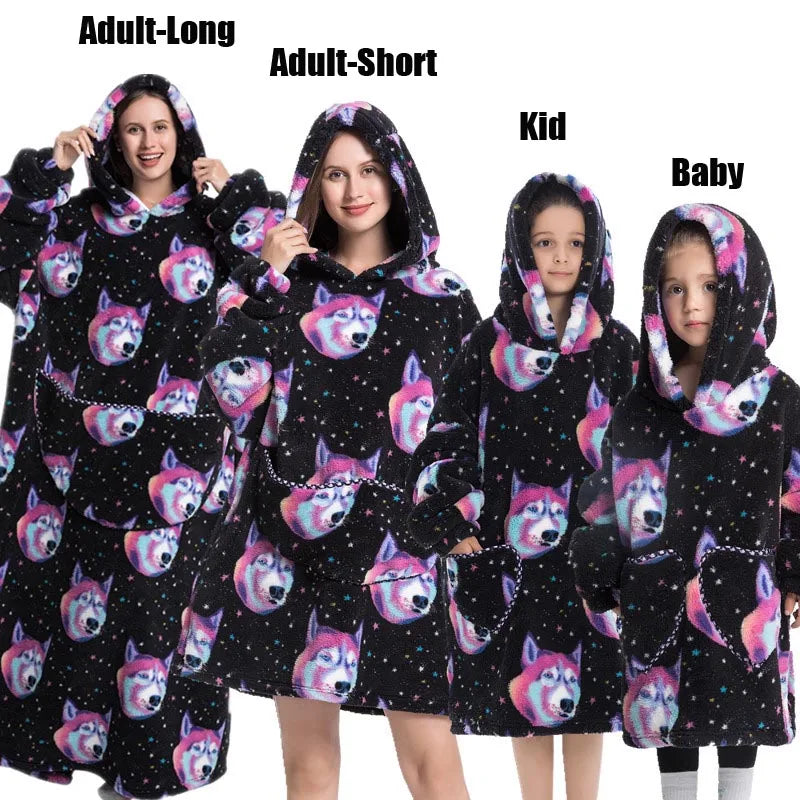 Oversized Blanket Family Matching Hoodie
