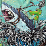 Weird Core Graphic Shark Hawaiian Beach Shirt