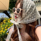 Pañuelo de mujer con margaritas retro veraniegas