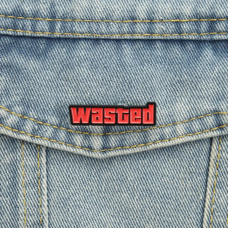 Wasted Enamel Pins