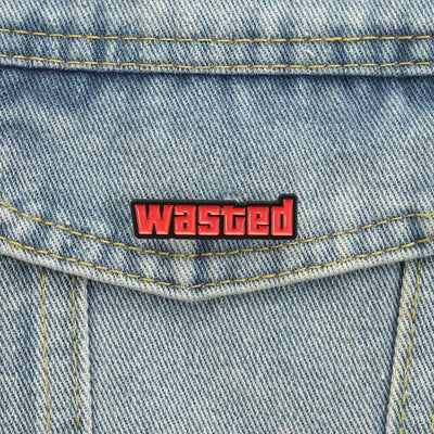 Wasted Enamel Pins