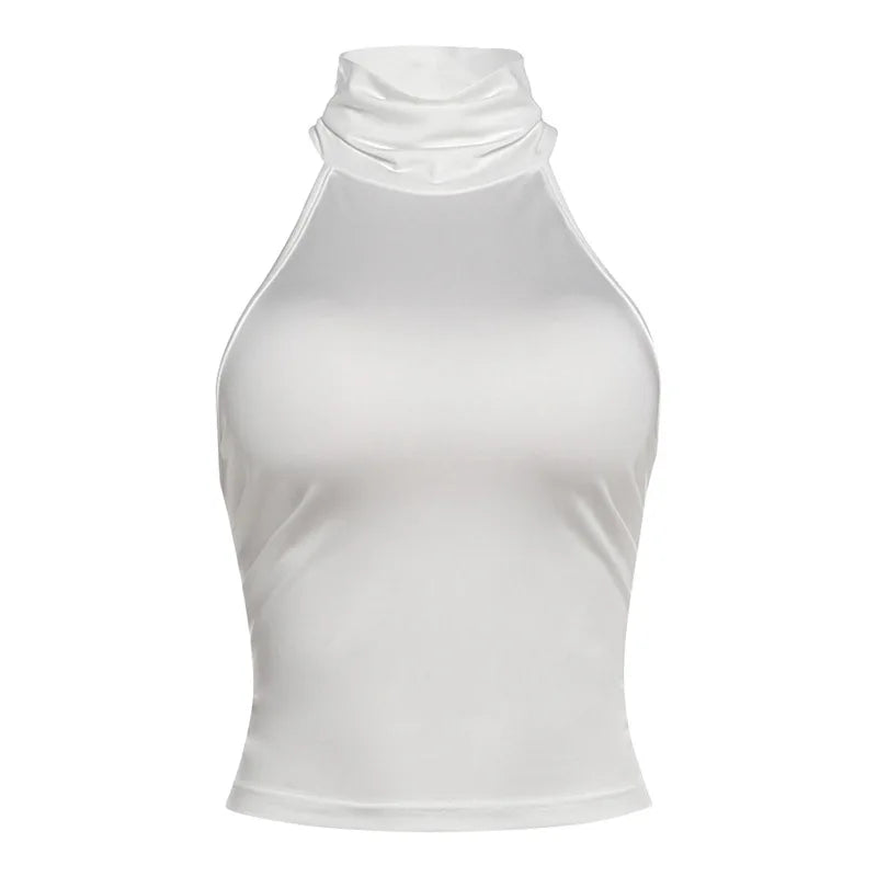 Y2K Lace Women's Back Halter Top