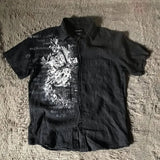 Gothic Black Skull Shirt