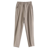 Corporate Girl Straight Leg High Waist Pants
