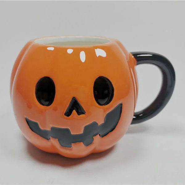 Pumpkin in Witch Hat Ceramic Mug
