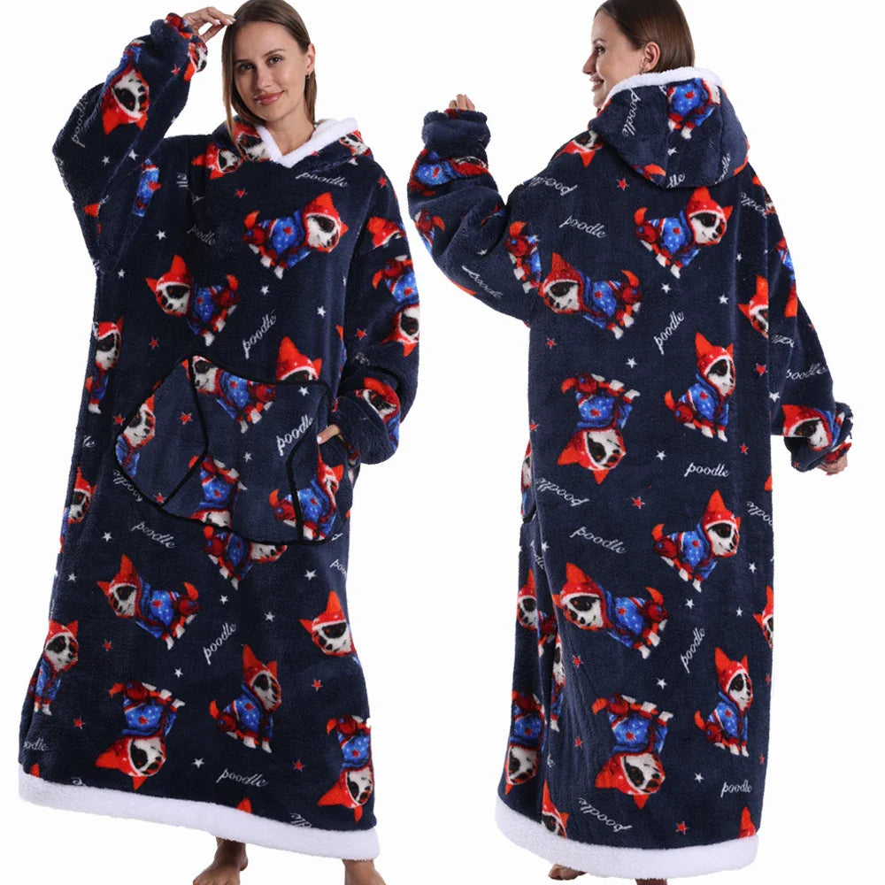Cartoon Tragbare Homewear Pyjama-Decke