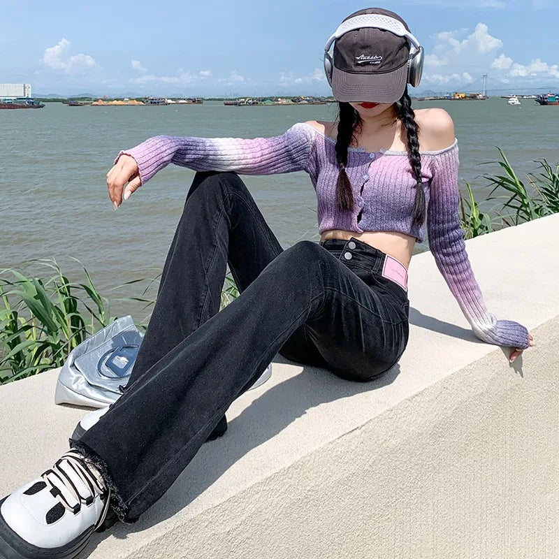Acubi High Waisted Flare Pants